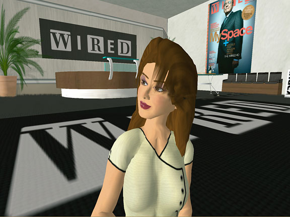 My avatar inside Second Life.
